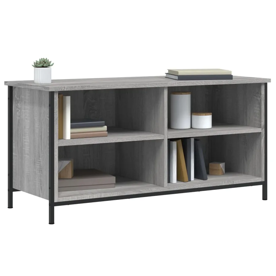 Meuble TV Sonoma gris 100x40x50 cm Bois d'ingénierie - 3