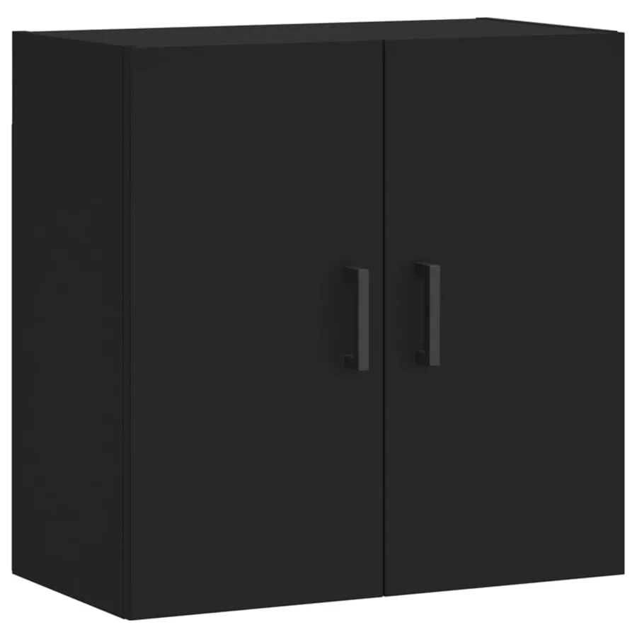 Armoire murale noir 60x31x60 cm bois d'ingénierie - 2