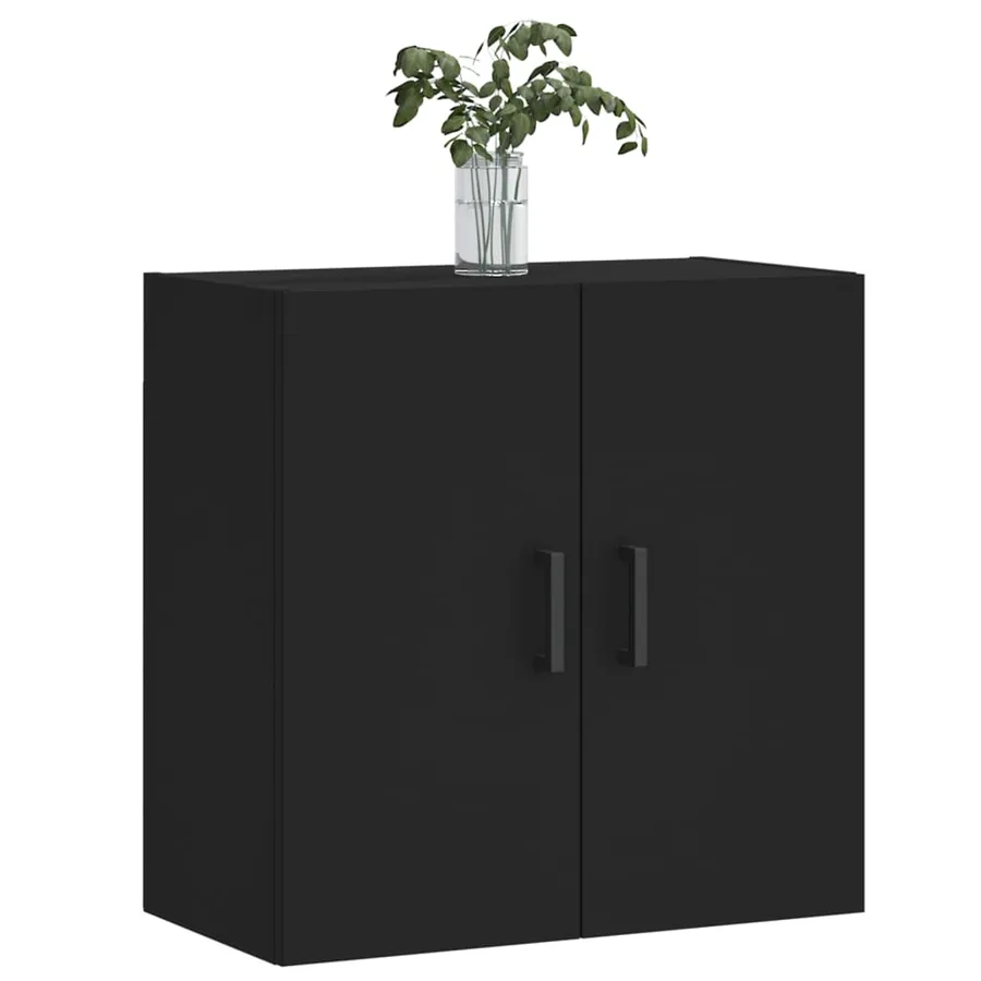 Armoire murale noir 60x31x60 cm bois d'ingénierie - 3