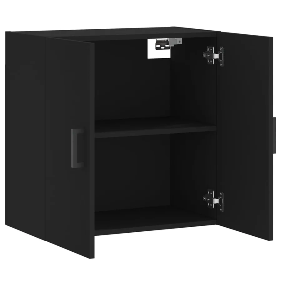 Armoire murale noir 60x31x60 cm bois d'ingénierie - 6