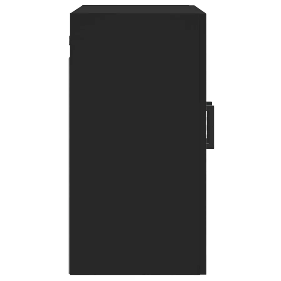 Armoire murale noir 60x31x60 cm bois d'ingénierie - 7