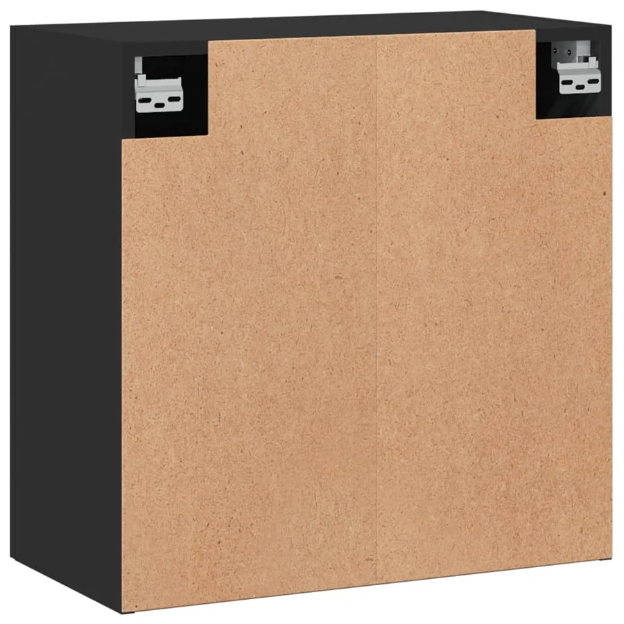 Armoire murale noir 60x31x60 cm bois d'ingénierie - 8