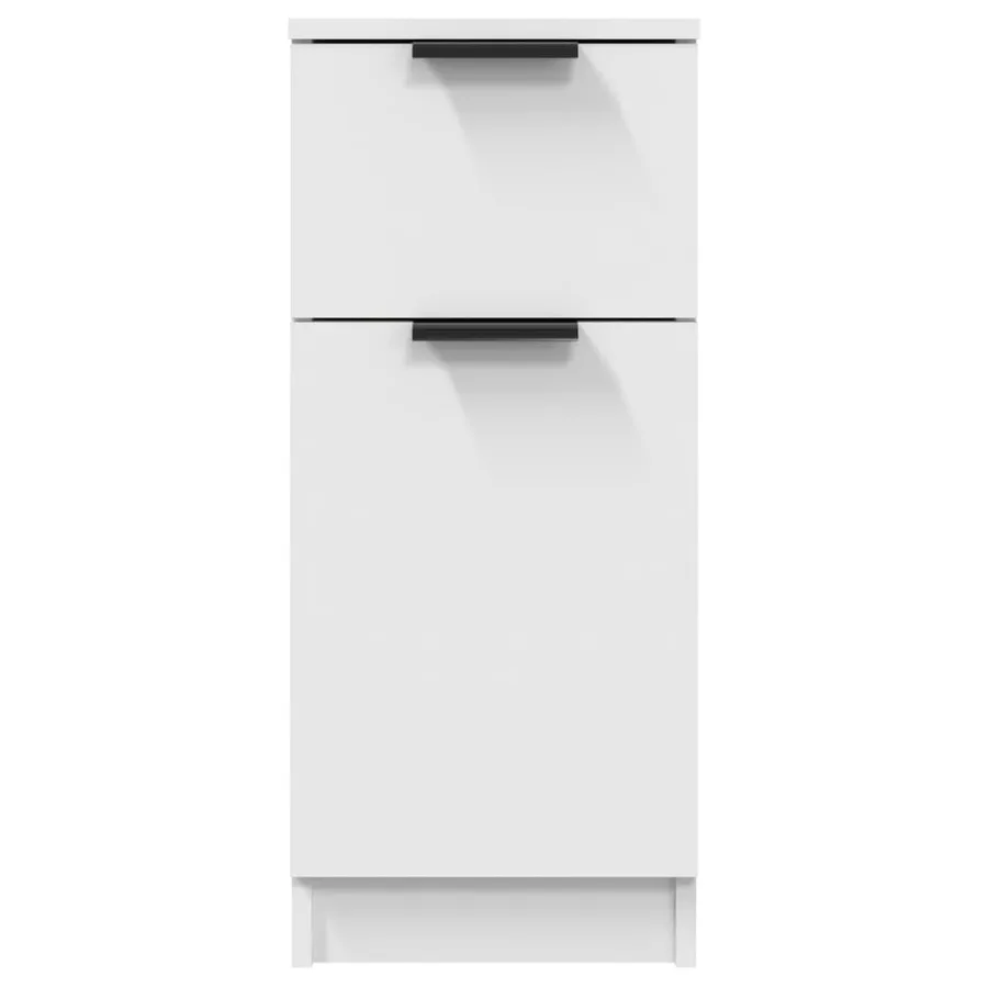 Buffet Blanc 30x30x70 cm Bois d'ingénierie - 4