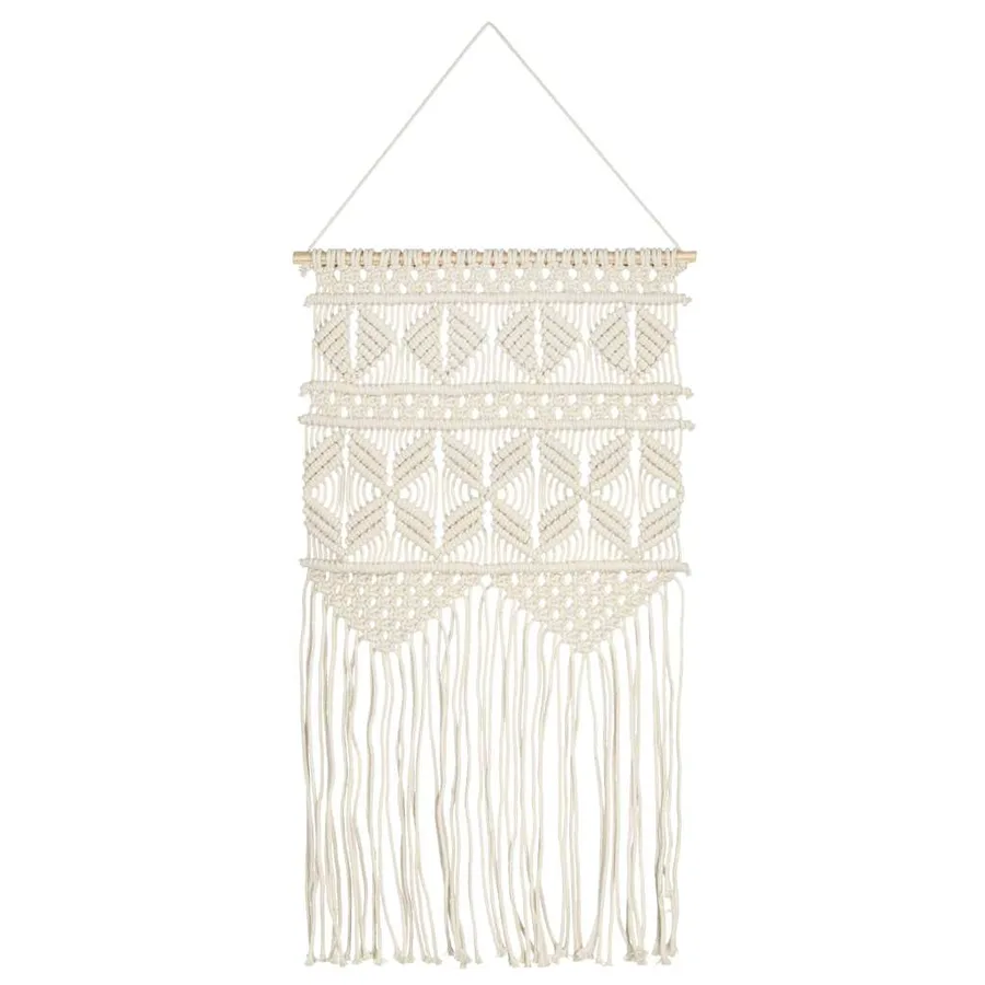 Cintre mural en macramé 40x80 cm Coton - 2