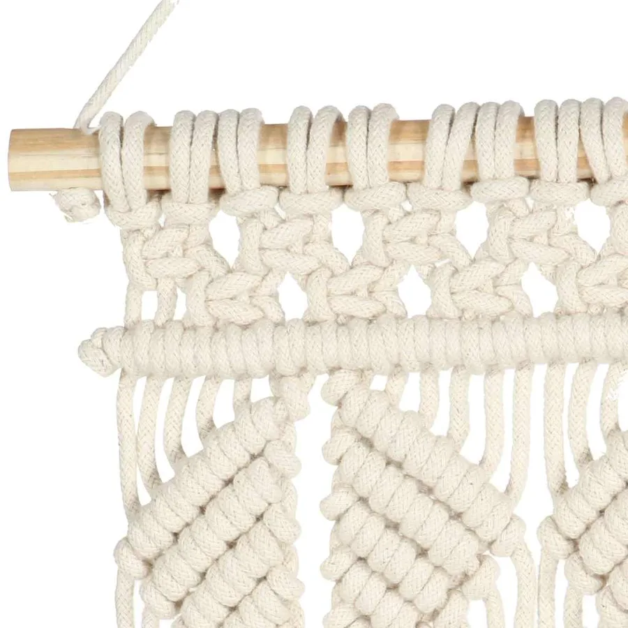 Cintre mural en macramé 40x80 cm Coton - 4