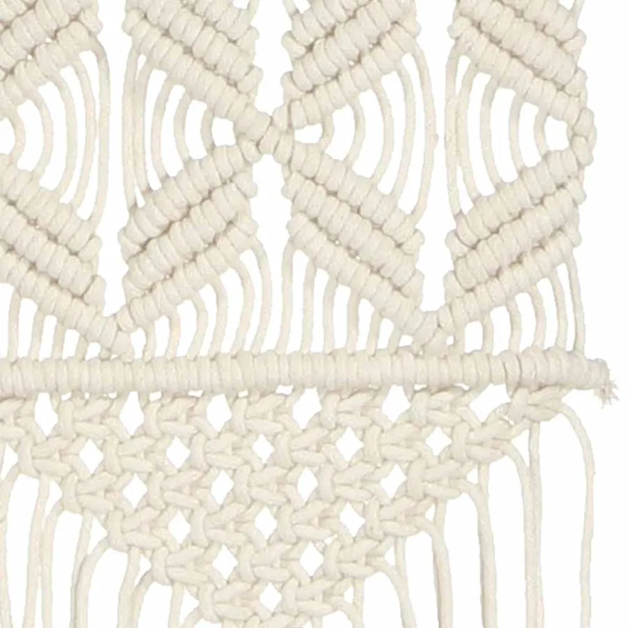 Cintre mural en macramé 40x80 cm Coton - 5