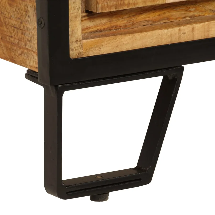 Meuble TV avec tiroirs 120x30x40 cm Bois massif de manguier - 10