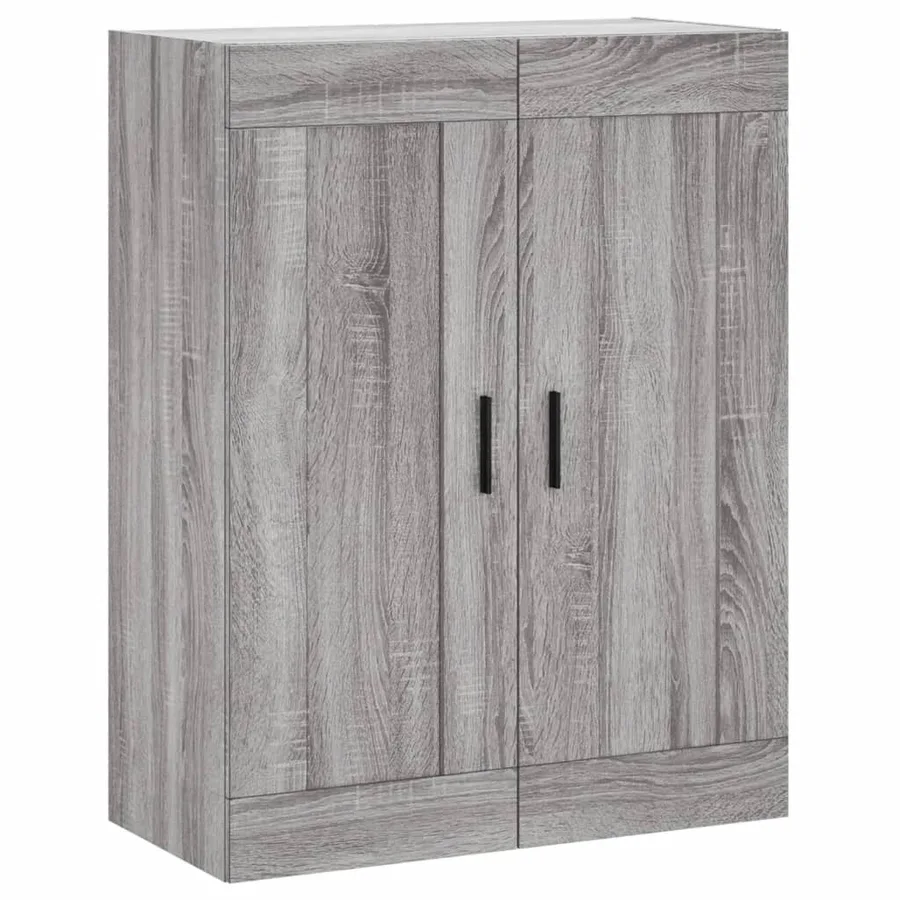 Armoire murale sonoma gris 69,5x34x90 cm bois d'ingénierie - 2