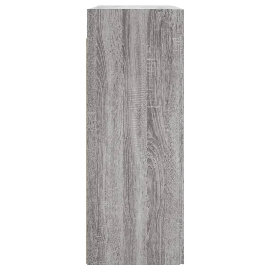 Armoire murale sonoma gris 69,5x34x90 cm bois d'ingénierie - 8