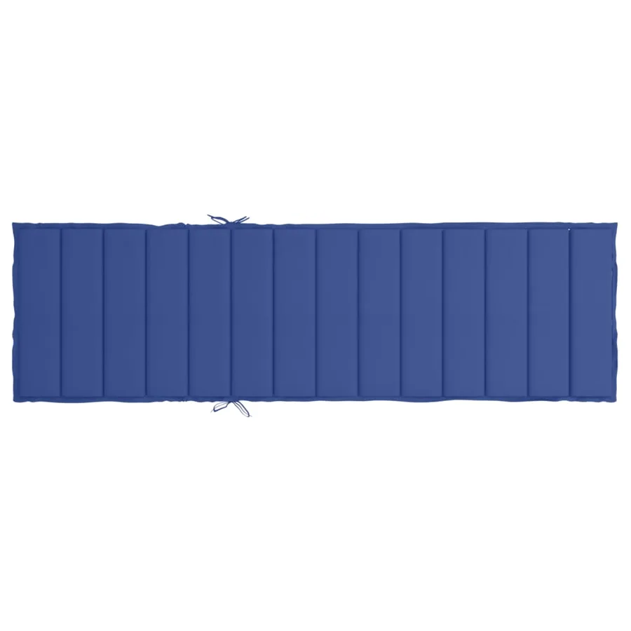 Coussin de chaise longue bleu royal 200x50x3 cm tissu oxford - 5
