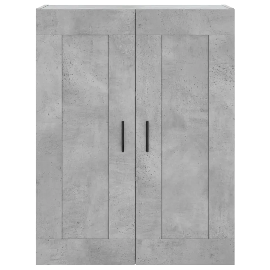 Armoires murales 2 pcs gris béton bois d'ingénierie - 6