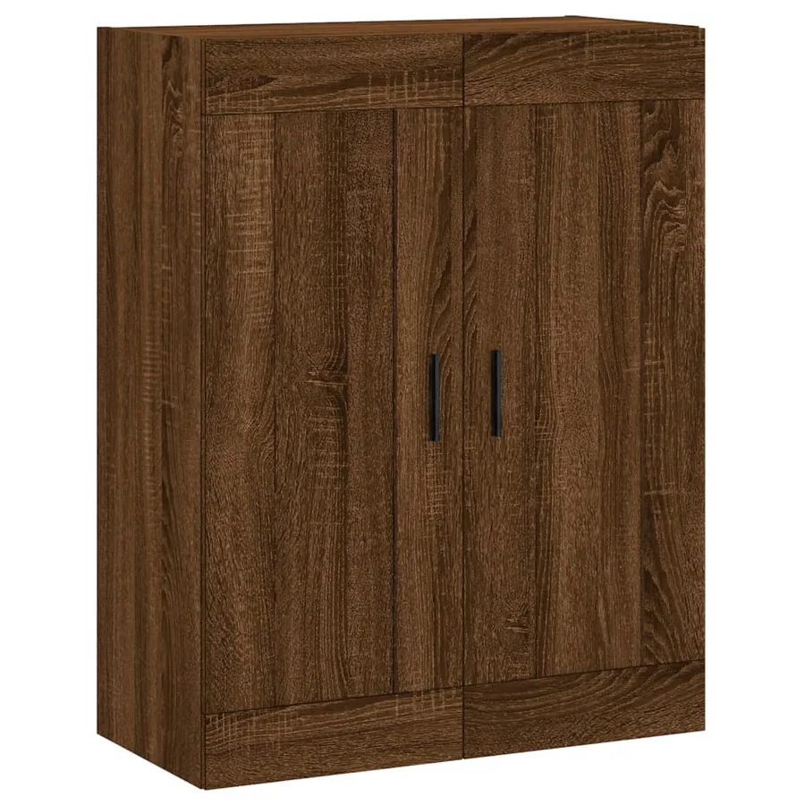 Armoires murales 2 pcs chêne marron bois d'ingénierie - 5