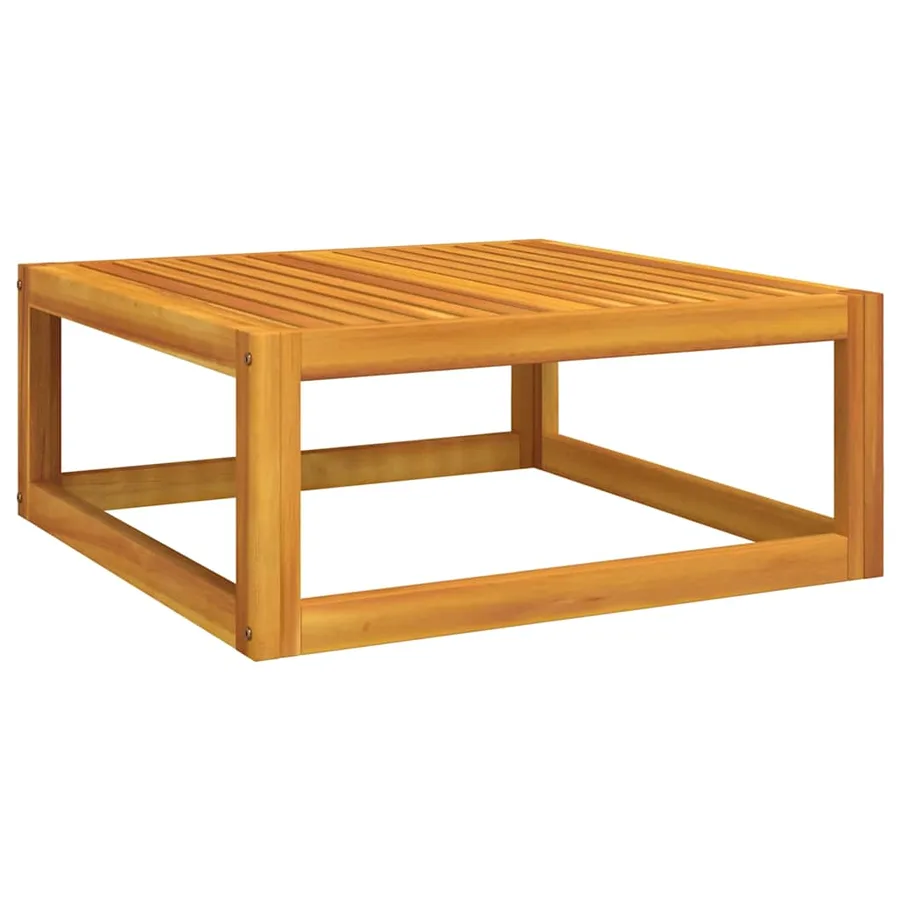 Salon de jardin avec coussins 2 pcs bois massif acacia - 7
