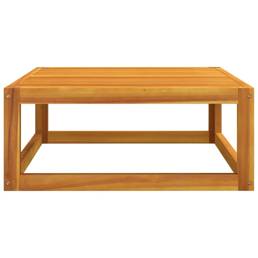 Salon de jardin avec coussins 2 pcs bois massif acacia - 9