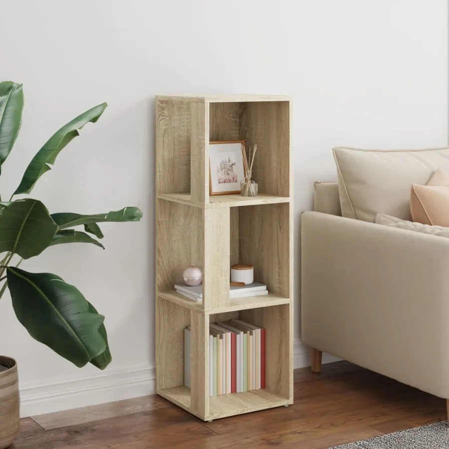 Armoire d'angle Chêne sonoma 33x33x100 cm Bois d'ingénierie - 3