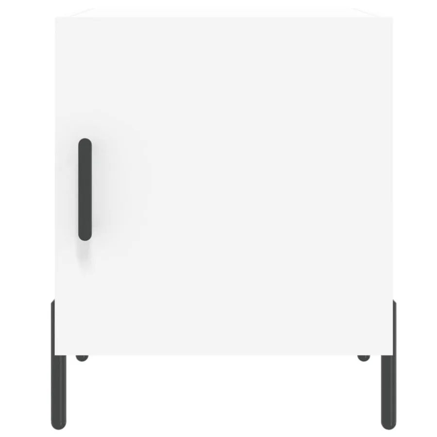 Tables de chevet 2 pcs blanc 40x40x50 cm bois d’ingénierie - 6
