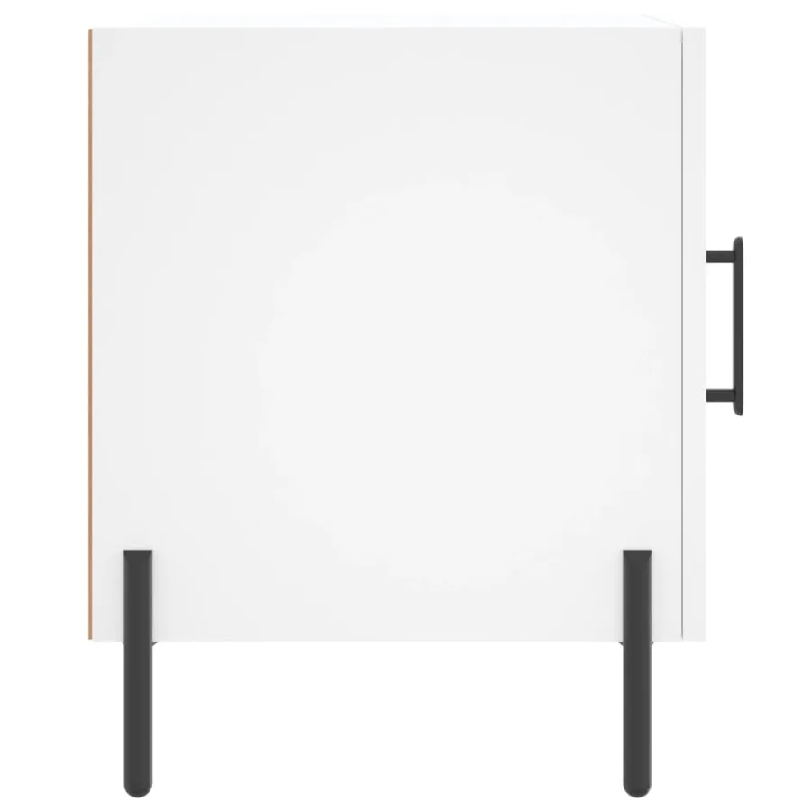 Tables de chevet 2 pcs blanc 40x40x50 cm bois d’ingénierie - 7