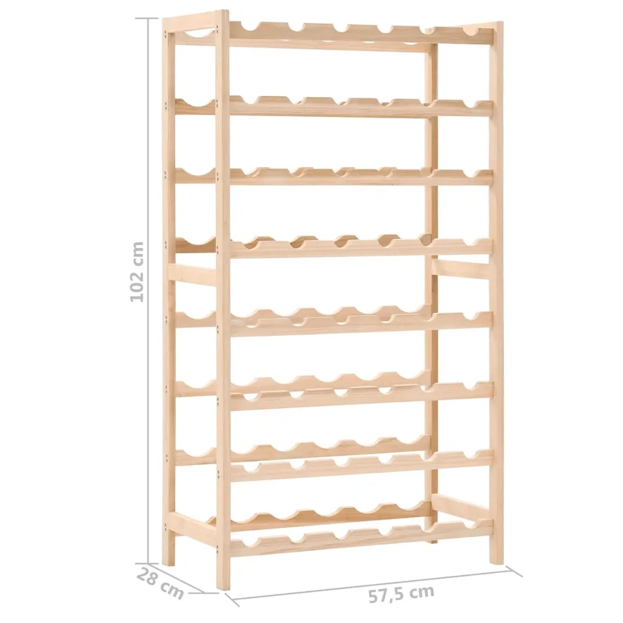 Casier à bouteilles Bois de cèdre 57,5 x 28 x 102 cm - 7