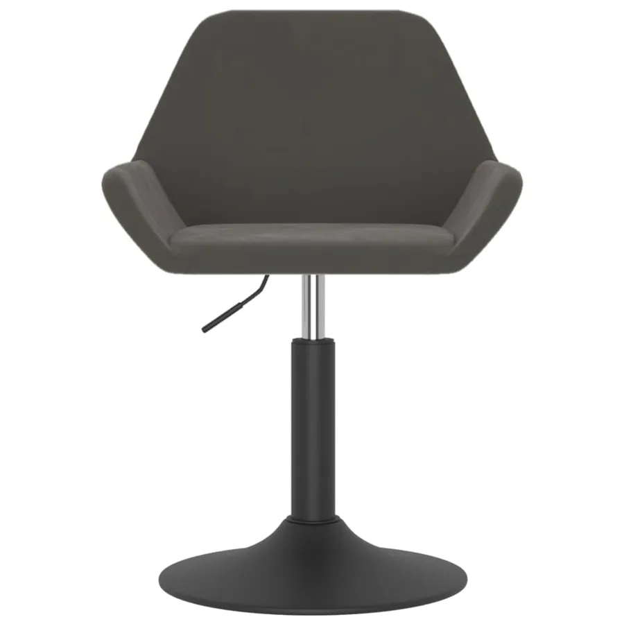 Tabouret de bar Gris foncé Velours - 3