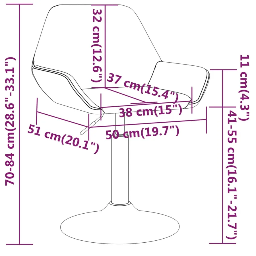 Tabouret de bar Gris foncé Velours - 9