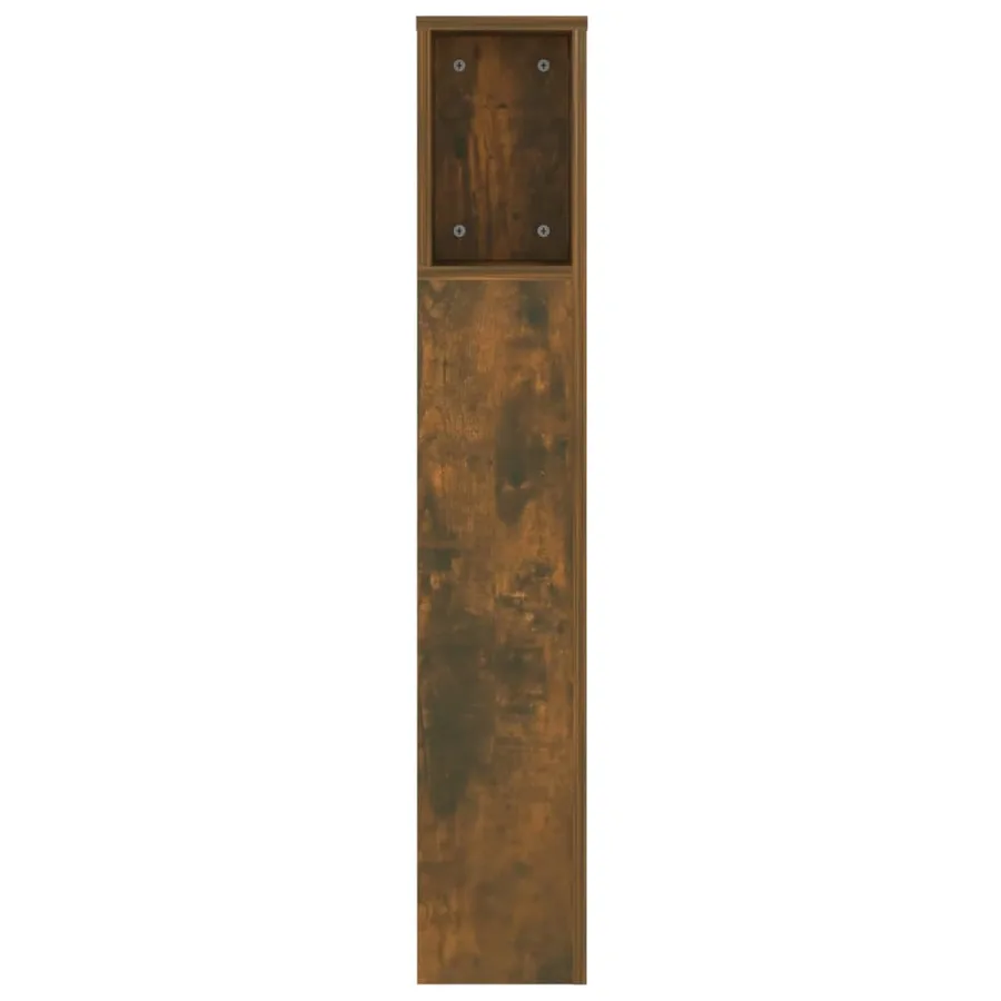 Armoire de tête de lit Chêne fumé 140x18,5x104,5 cm - 4