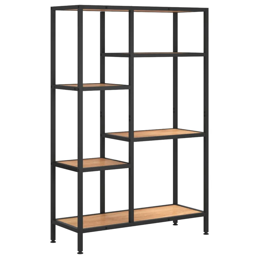 Étagère à livres 80x30x120 cm Acier et bois d'ingénierie - 2