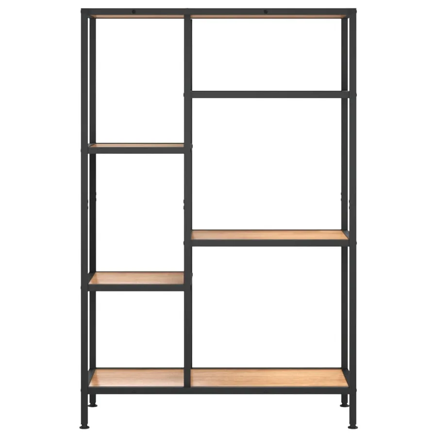 Étagère à livres 80x30x120 cm Acier et bois d'ingénierie - 3