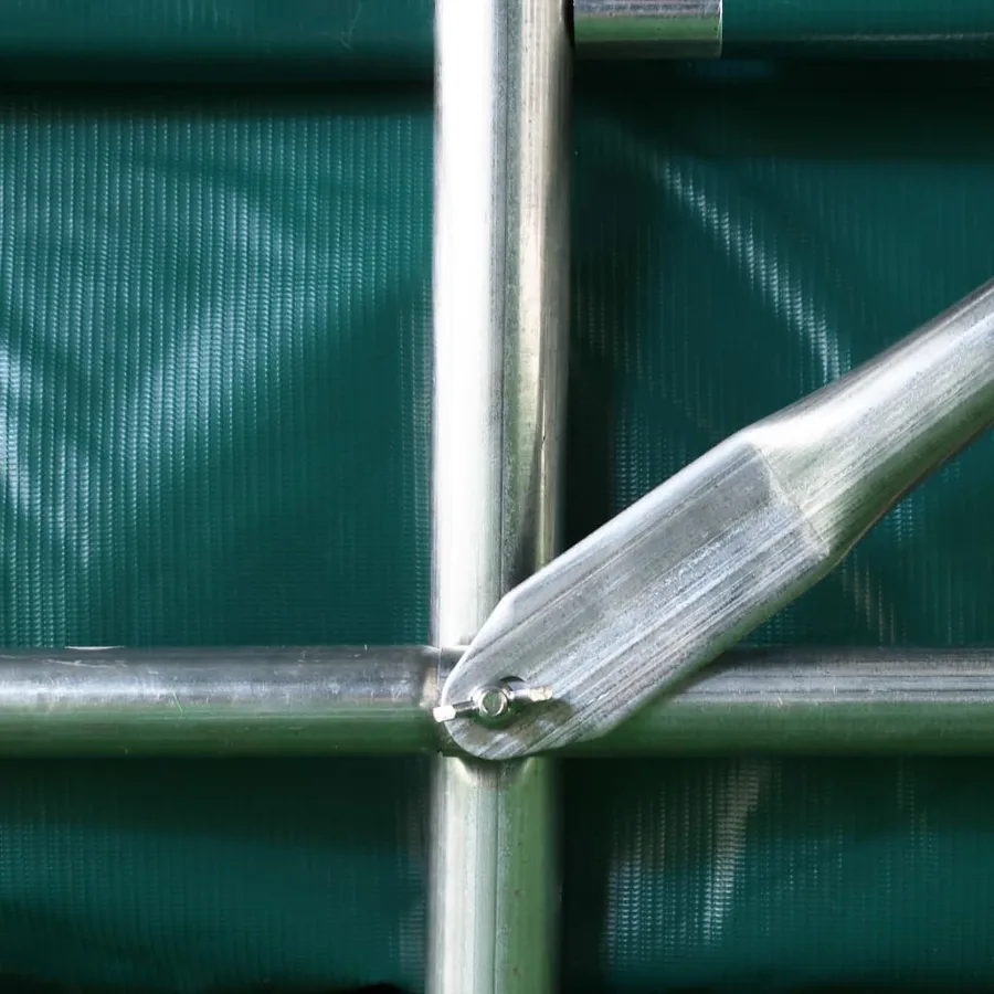 Tente de garage PVC 2,4x3,6 m Vert - 8