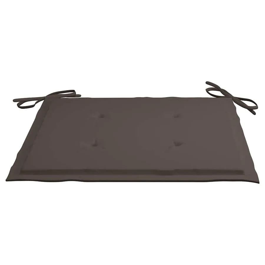 Chaises pliables de jardin avec coussins lot de 4 Teck solide - 9