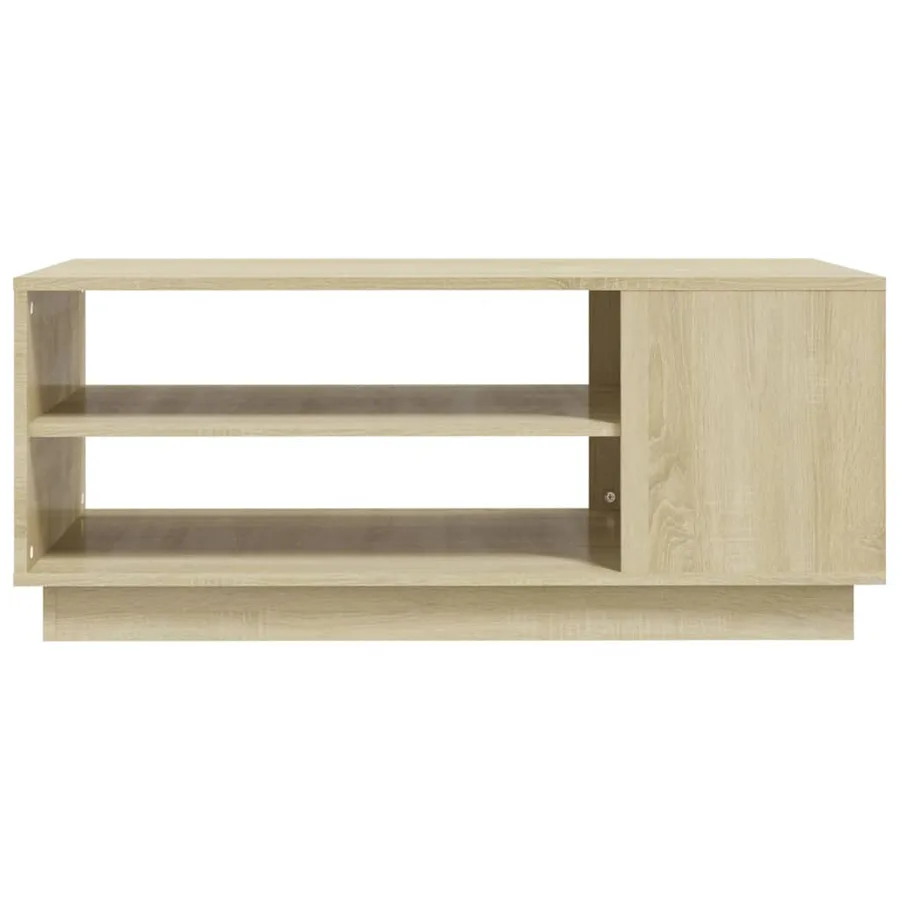 Table basse chêne sonoma 102x55x43 cm bois d'ingénierie - 4