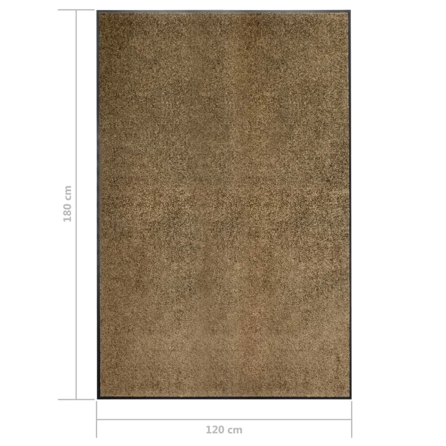 Paillasson lavable Marron 120x180 cm - 6