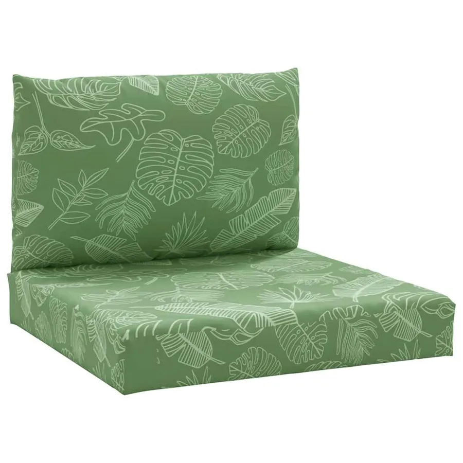 Coussins de palette lot de 2 motif de feuilles tissu Oxford - 2