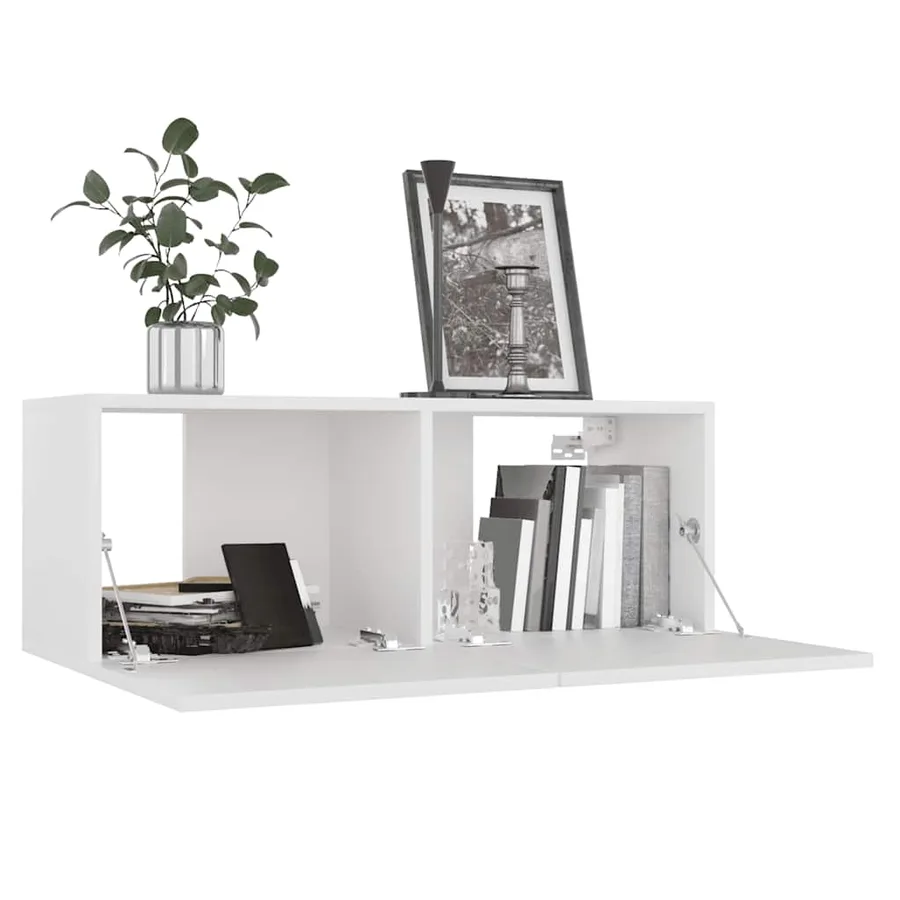 Ensemble de meubles TV 8 pcs Blanc Bois d'ingénierie - 4
