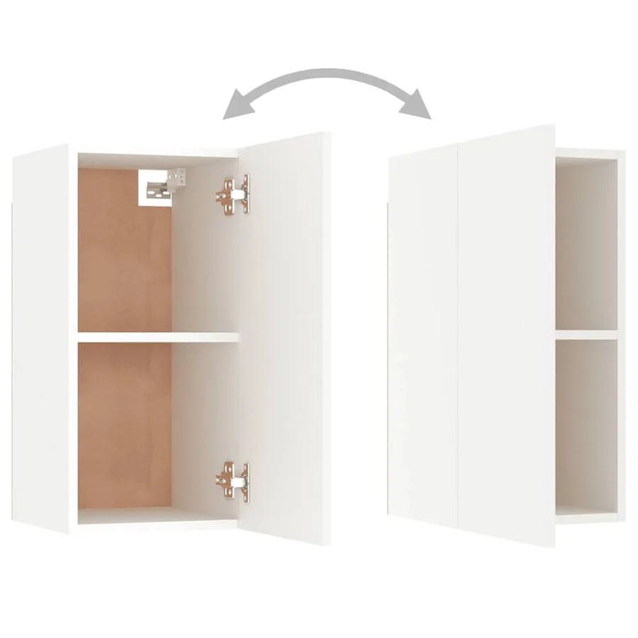 Ensemble de meubles TV 8 pcs Blanc Bois d'ingénierie - 7