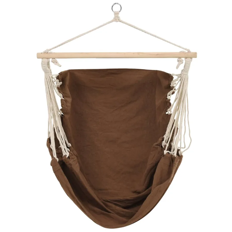 Hamac couleur marron 185 x 125 cm - 2