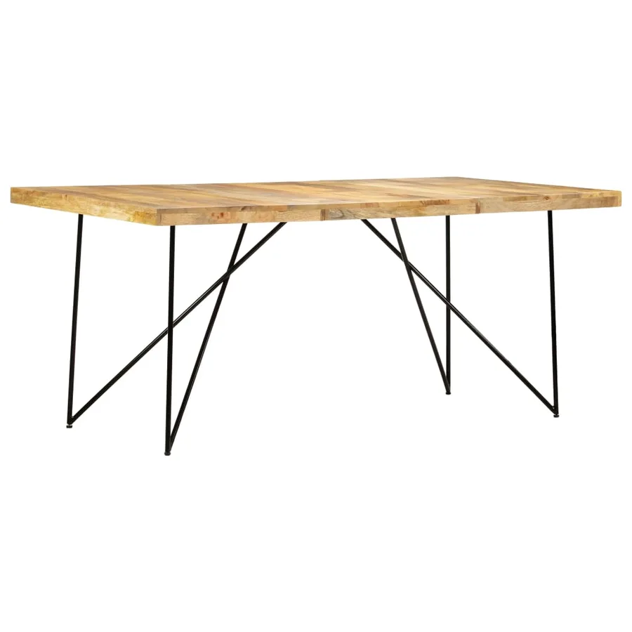Table à manger 180x90x76 cm Bois de manguier massif - 7