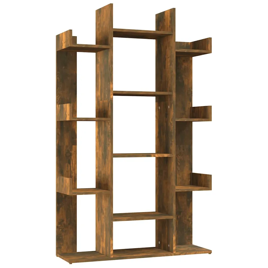Bibliothèque Chêne fumé 86x25,5x140 cm Bois d'ingénierie - 2