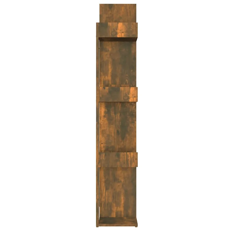 Bibliothèque Chêne fumé 86x25,5x140 cm Bois d'ingénierie - 5