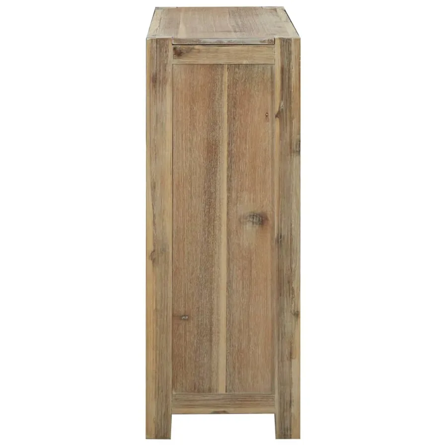 Bibliothèque 3 niveaux 80x30x80 cm Bois solide d'acacia - 4