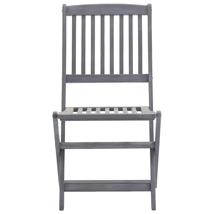 Chaises pliables d'extérieur lot de 6 Bois d'acacia solide - 3