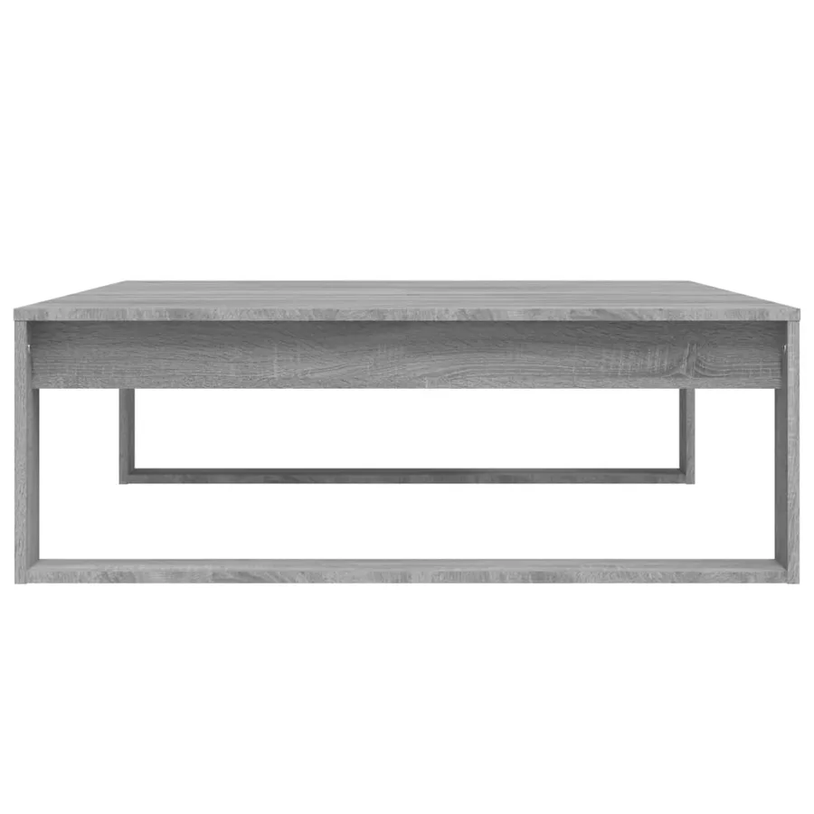 Table basse Sonoma gris 100x100x35 cm Bois d'ingénierie - 5