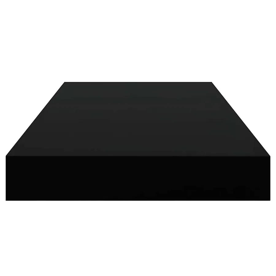 Étagères murales flottantes 4 pcs noir 50x23,5x3,8 cm MDF - 8