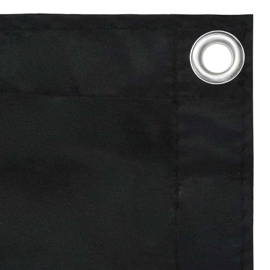 Écran de balcon Noir 75x400 cm Tissu Oxford - 3