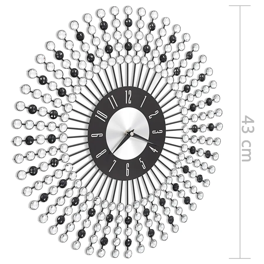 Horloge murale Métal 43 cm Noir - 7