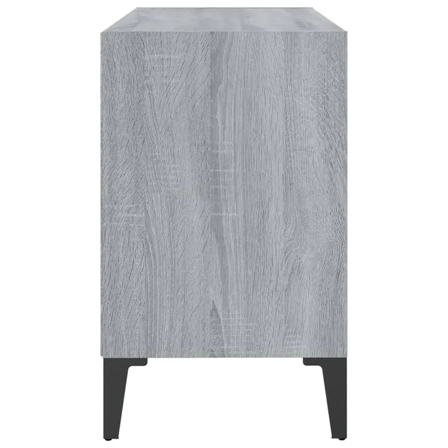Meuble TV avec pieds en métal Sonoma gris 69,5x30x50 cm - 5