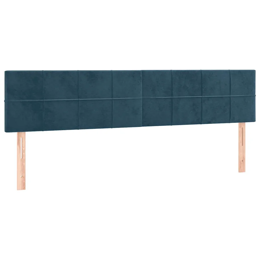 Têtes de lit Bleu foncé 200 x 5 x 78/88 cm Velours - 2