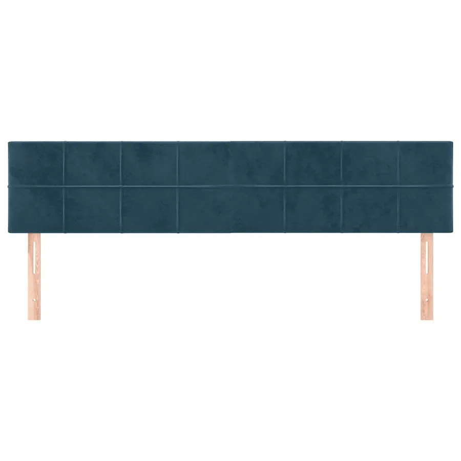 Têtes de lit Bleu foncé 200 x 5 x 78/88 cm Velours - 3