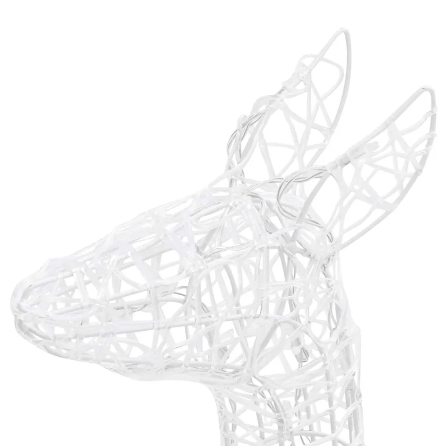 Famille de rennes de décoration Acrylique 160 LED blanc chaud - 7