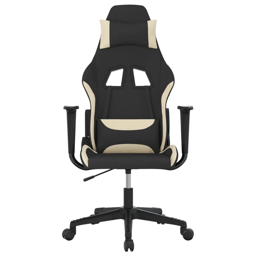 Chaise de jeu Noir et crème Tissu - 3