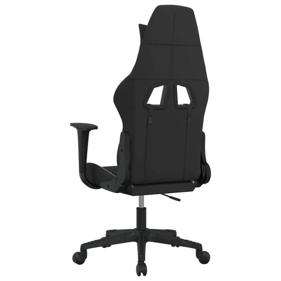 Chaise de jeu Noir et crème Tissu - 5